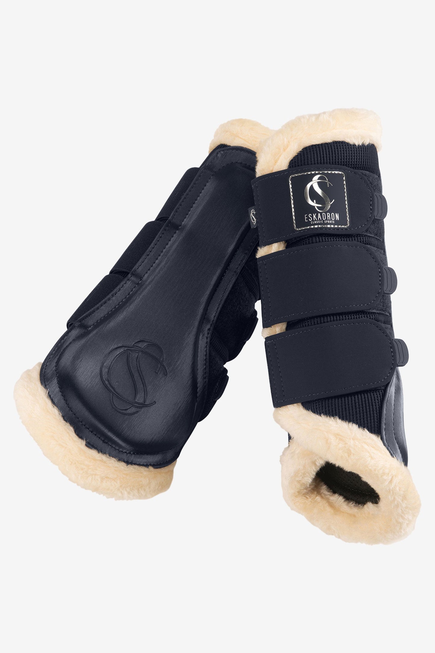 Fauxfur Damasker Navy